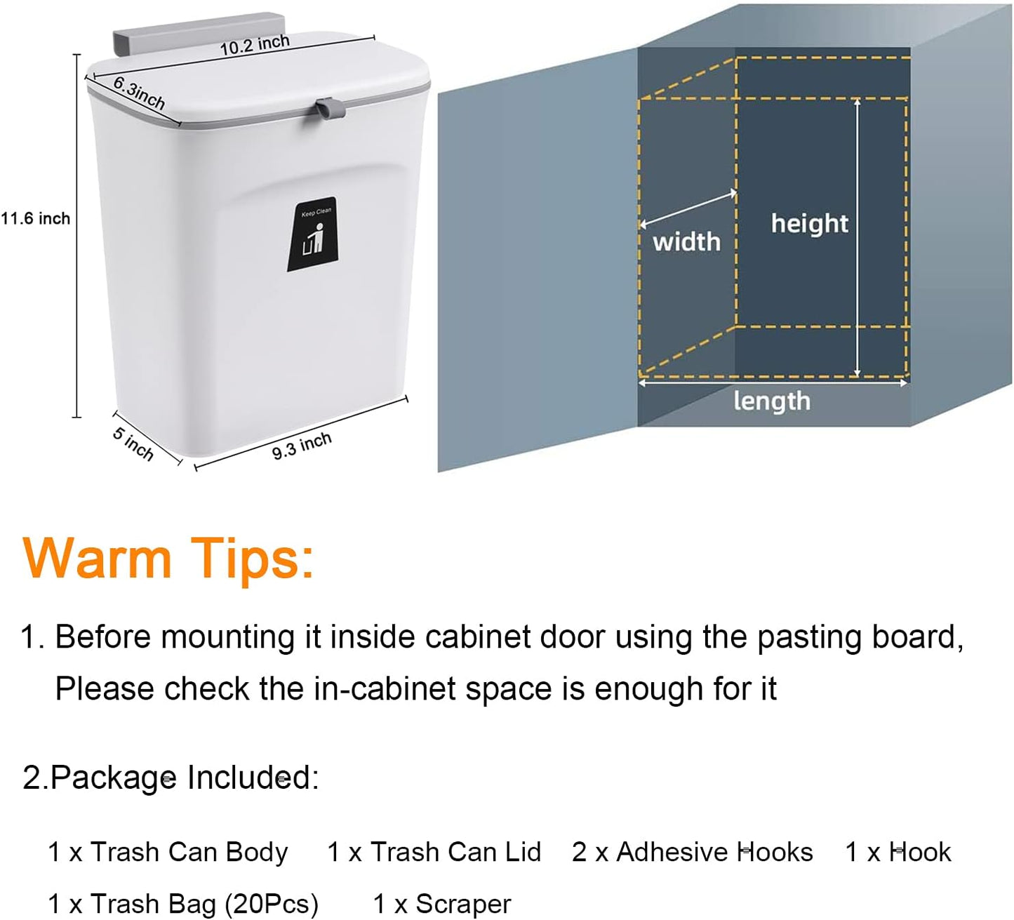 Sollievo 2.4 Gallon Kitchen Compost Bin