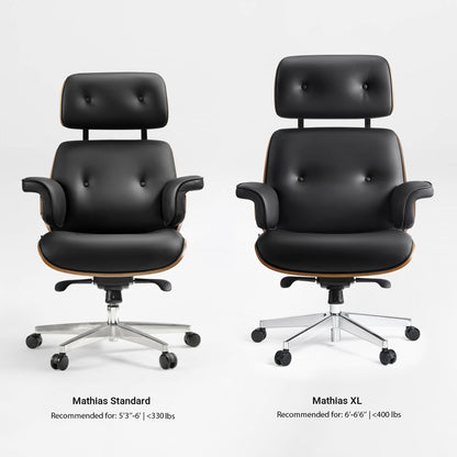 Sollievo Mathias Napa Leather Executive Office Chair