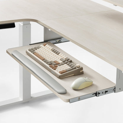 Sollievo L-Shaped Standing Desk with Accessories Set (60x23)