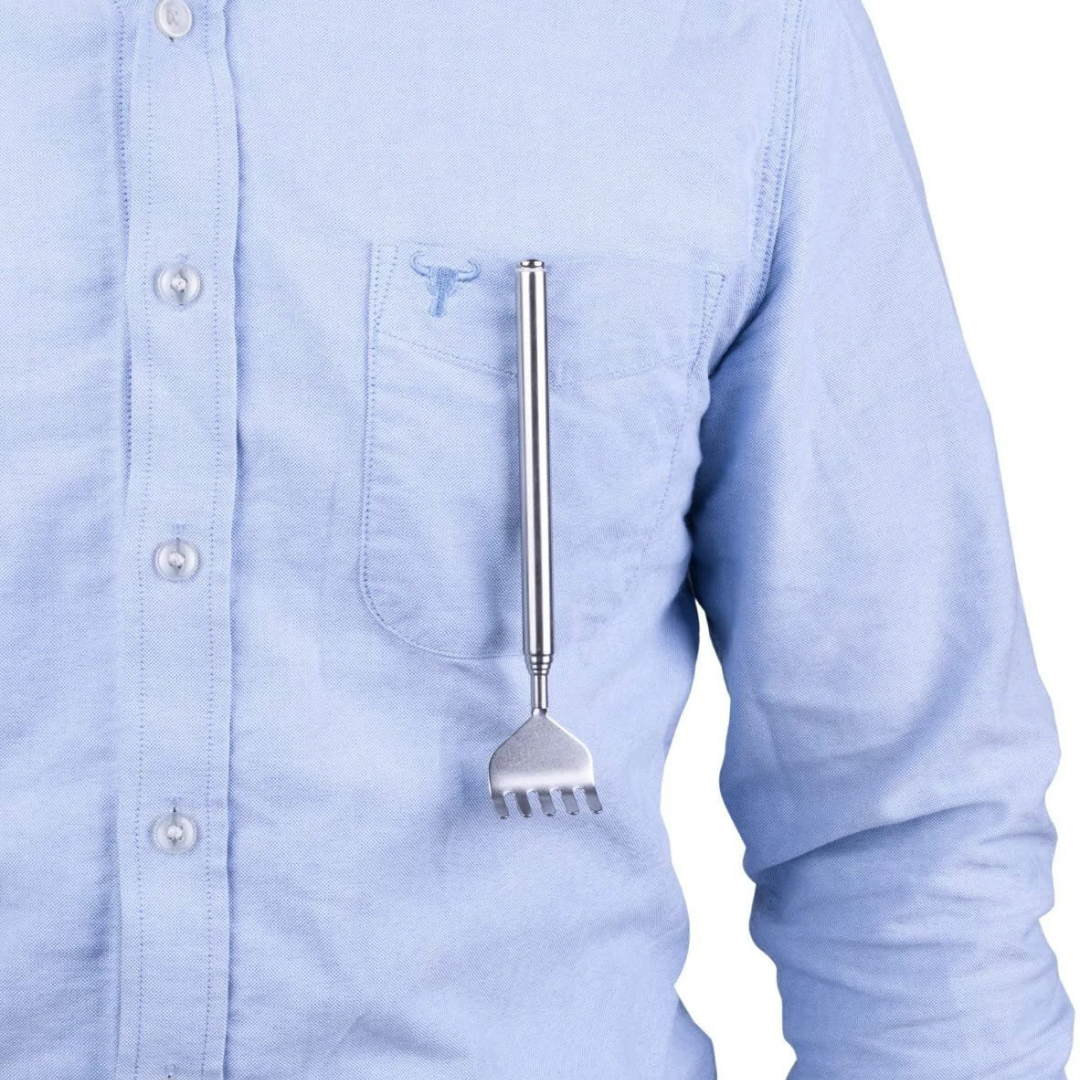 Sollievo Stainless Steel Telescopic Back Scratcher