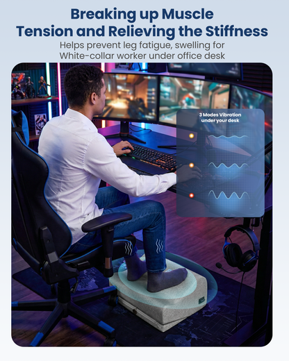 Sollievo Heated Vibration Footrest for Under-Desk Comfort