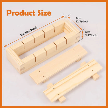 Sollievo Handcrafted Wooden Sushi Maker Press Mold