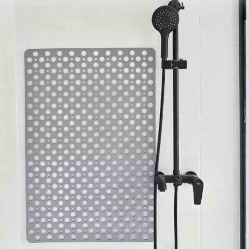 Sollievo Non-Slip Suction Shower Mat with Quick-Drain Design