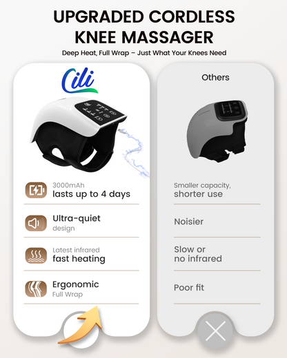 Sollievo Cordless Knee Wrap with Heat, Vibration & LED Light