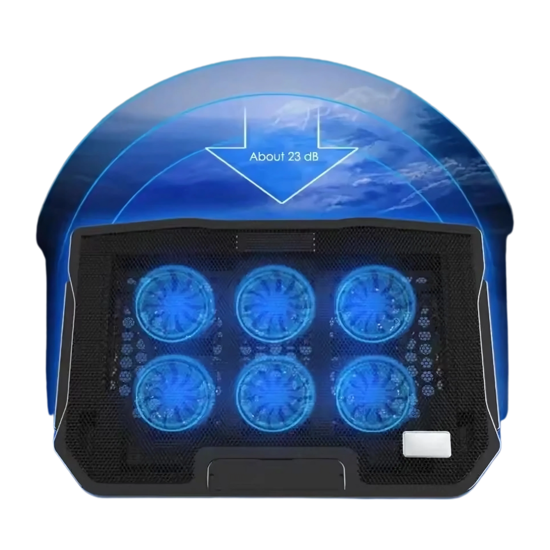 Sollievo 6-Fan Laptop Cooling Pad