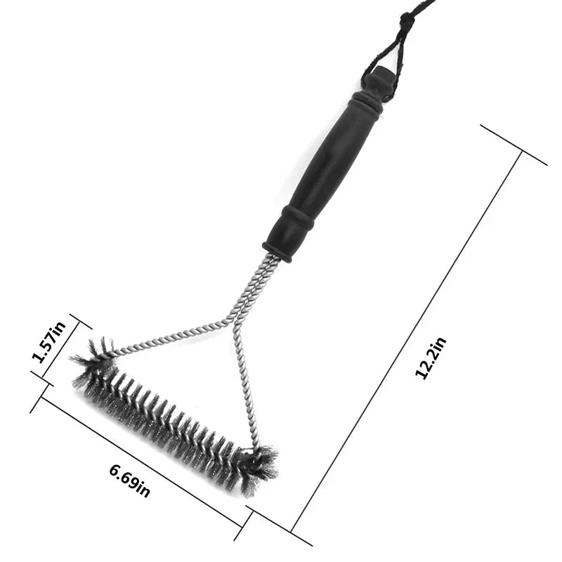 Sollievo Stainless Steel Barbecue Grill Brush Cleaner