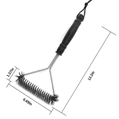 Sollievo Stainless Steel Barbecue Grill Brush Cleaner