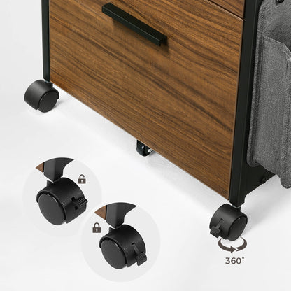 Sollievo 23" Rolling File Cabinet with Drawer