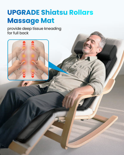 Sollievo Shiatsu Full Body Massage Mat with Heat, Back Massage Pad