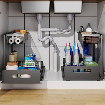 Sollievo 2-Tier Slide-Out Under Sink Organizer