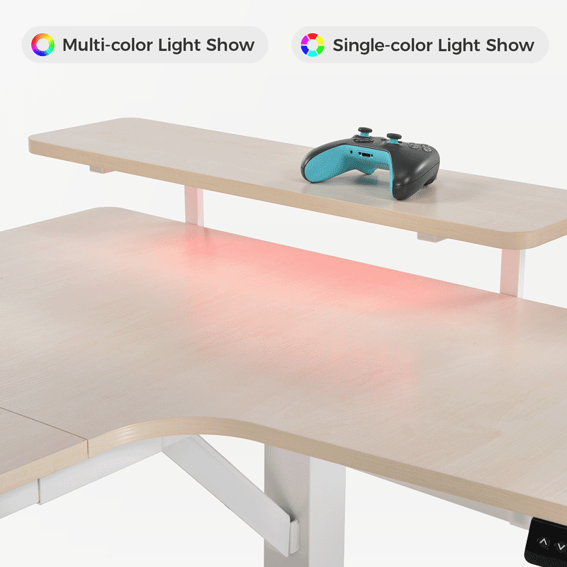 Sollievo U-Shaped Standing Desk with Accessories Set (74x23)