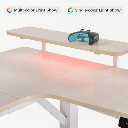 Sollievo U-Shaped Standing Desk with Accessories Set (74x23)