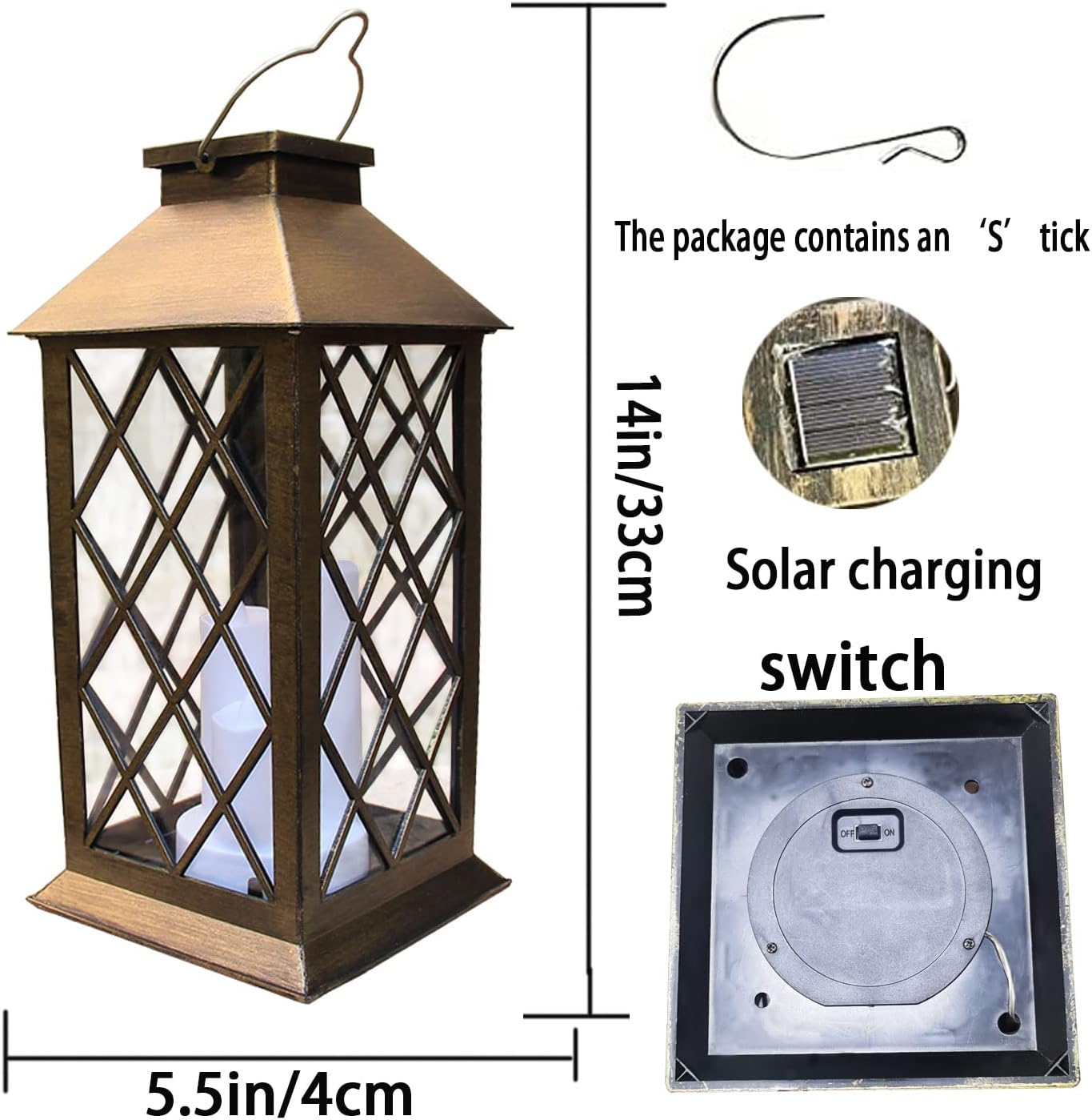 Sollievo All-Weather Garden Hanging Lantern