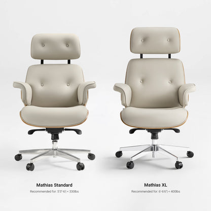 Sollievo Mathias Napa Leather Executive Office Chair