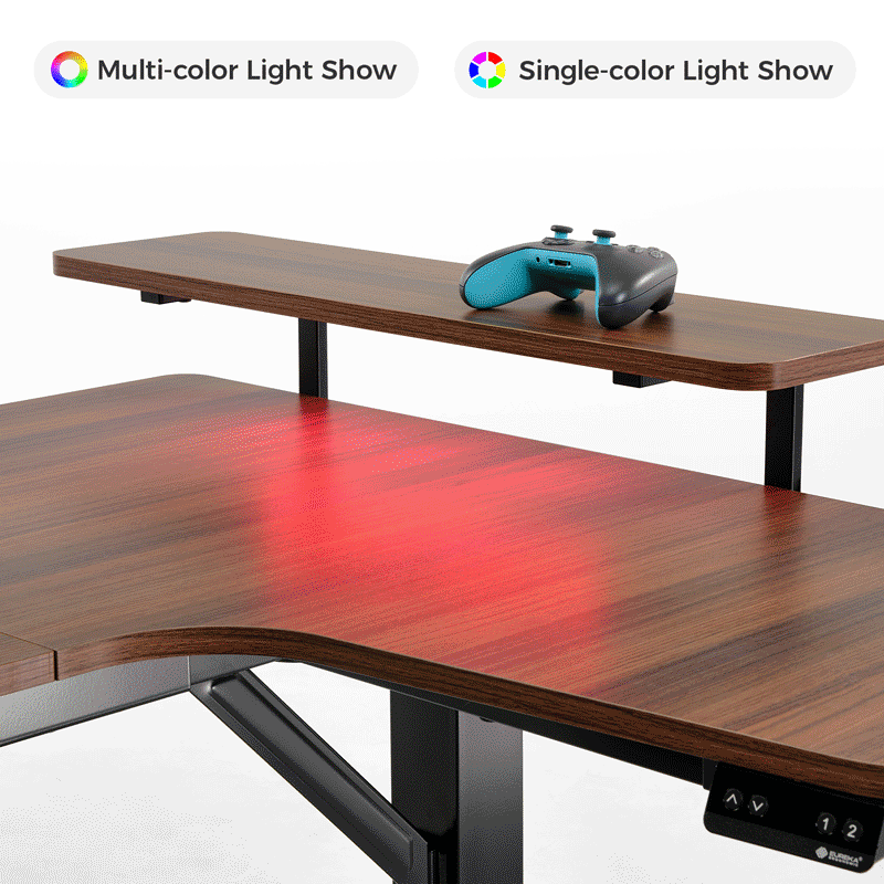 Sollievo U-Shaped Standing Desk with Accessories Set (74x23)