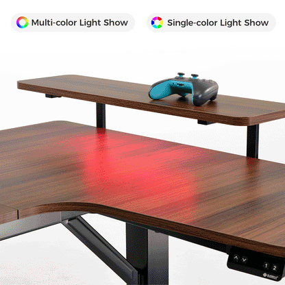 Sollievo U-Shaped Standing Desk with Accessories Set (74x23)
