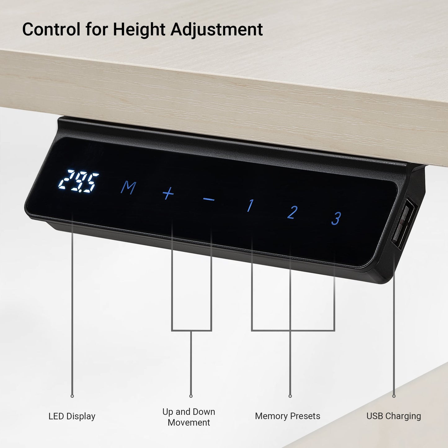 Sollievo L-Shaped Standing Desk with Accessories Set (60x23)