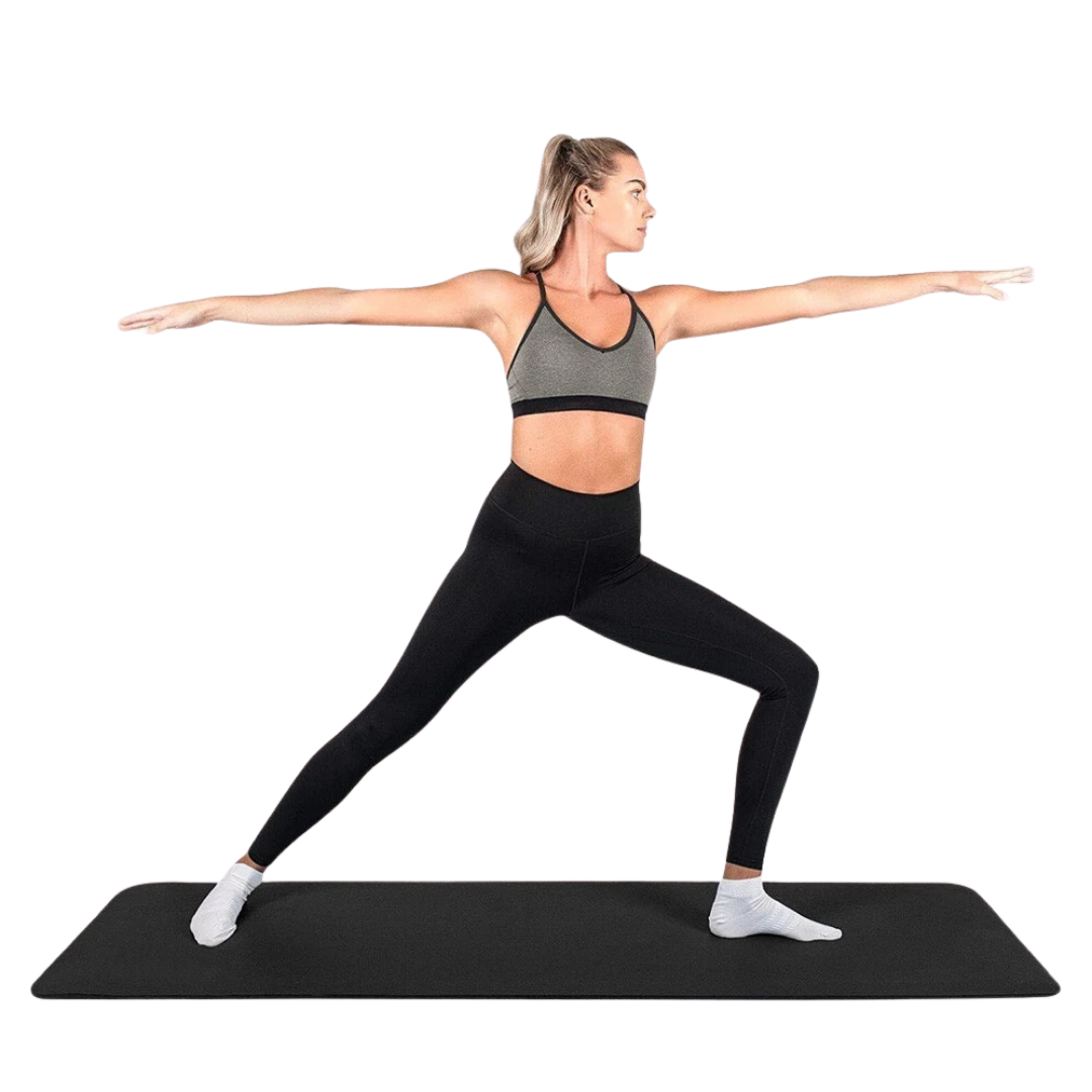 Sollievo Thick Non-Slip Yoga Mat with Strap