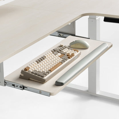 Sollievo L-Shaped Standing Desk with Accessories Set (60x23)