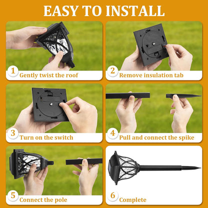 Sollievo 6-Pack LED Solar Pathway Lights