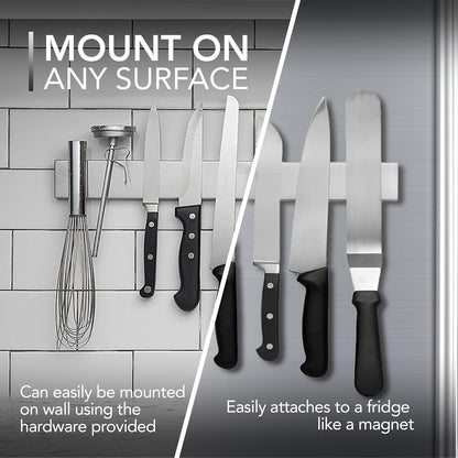 Sollievo 14-Inch Magnetic Knife and Tools Holder