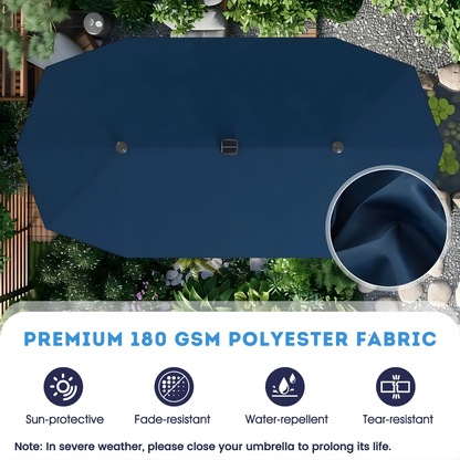 Sollievo 13ft Solar LED Patio Umbrella