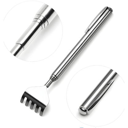 Sollievo Stainless Steel Telescopic Back Scratcher