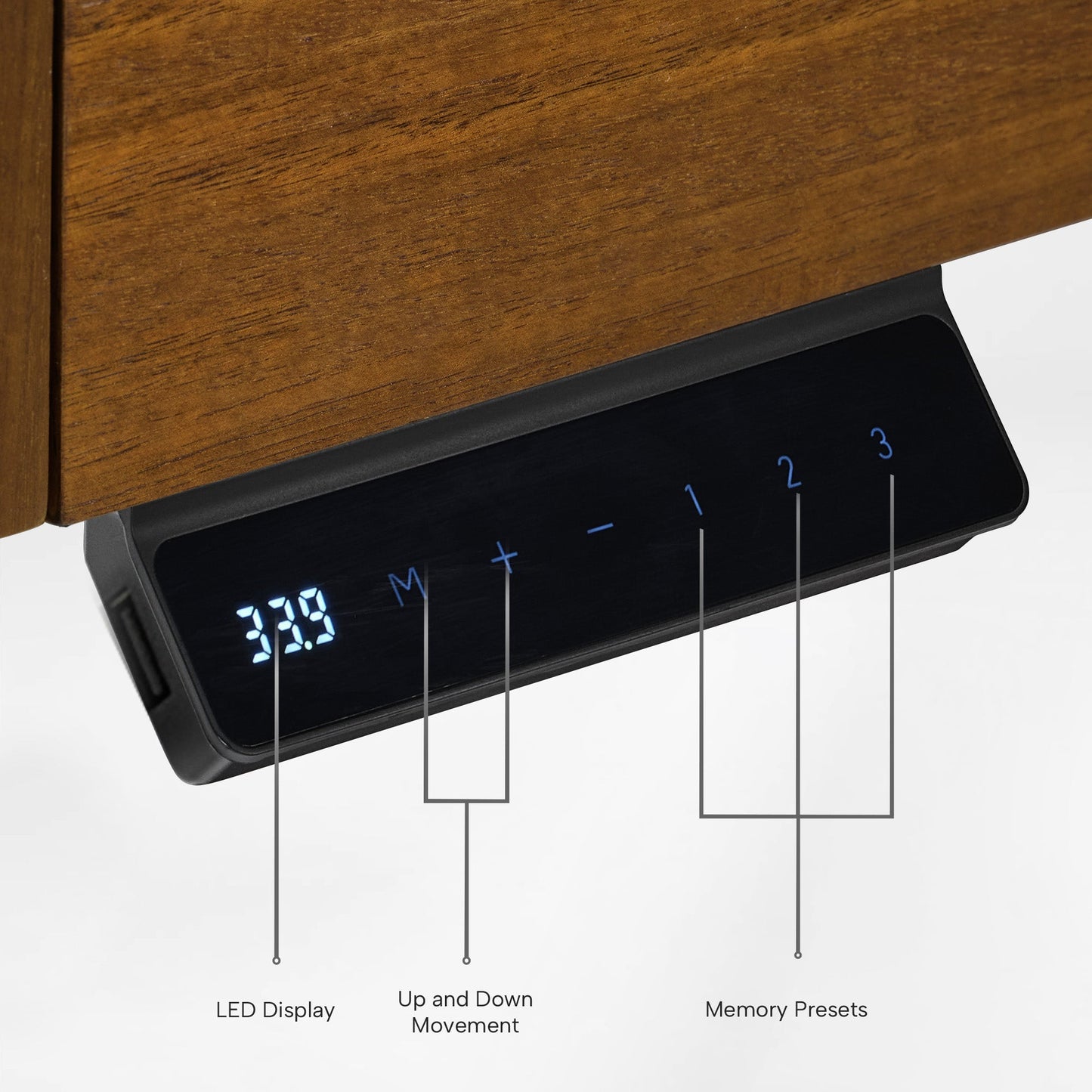 Sollievo Ark Pro L-Shaped Standing Desk (Sintered Stone, 63x23)