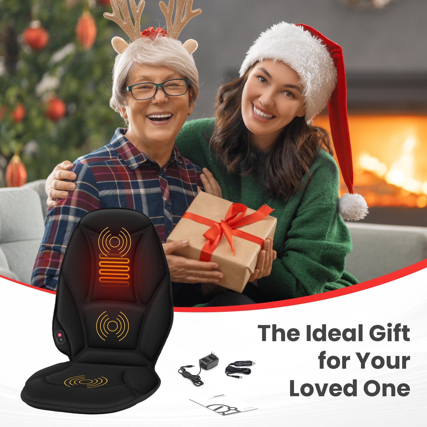 Sollievo Vibration Back Massager with Heat