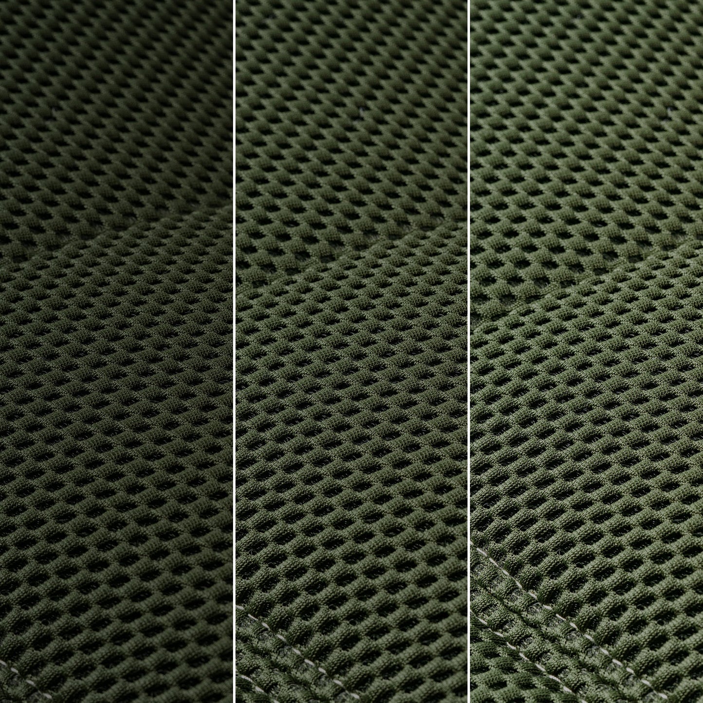 Green Techno 3D Fabric Detail On Linx Power Glider Recliner Backrest, Breathable Ergonomic Design.
