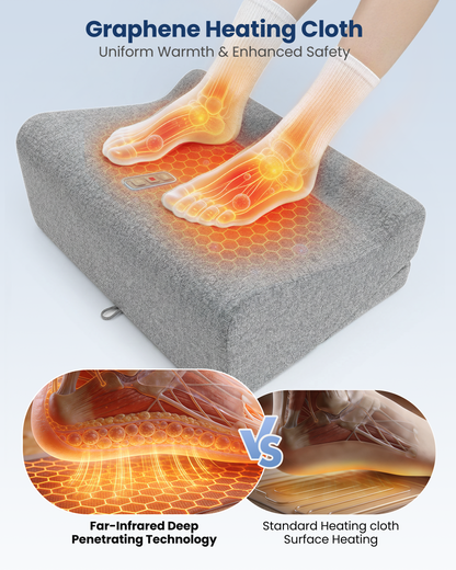 Sollievo Heated Vibration Footrest for Under-Desk Comfort