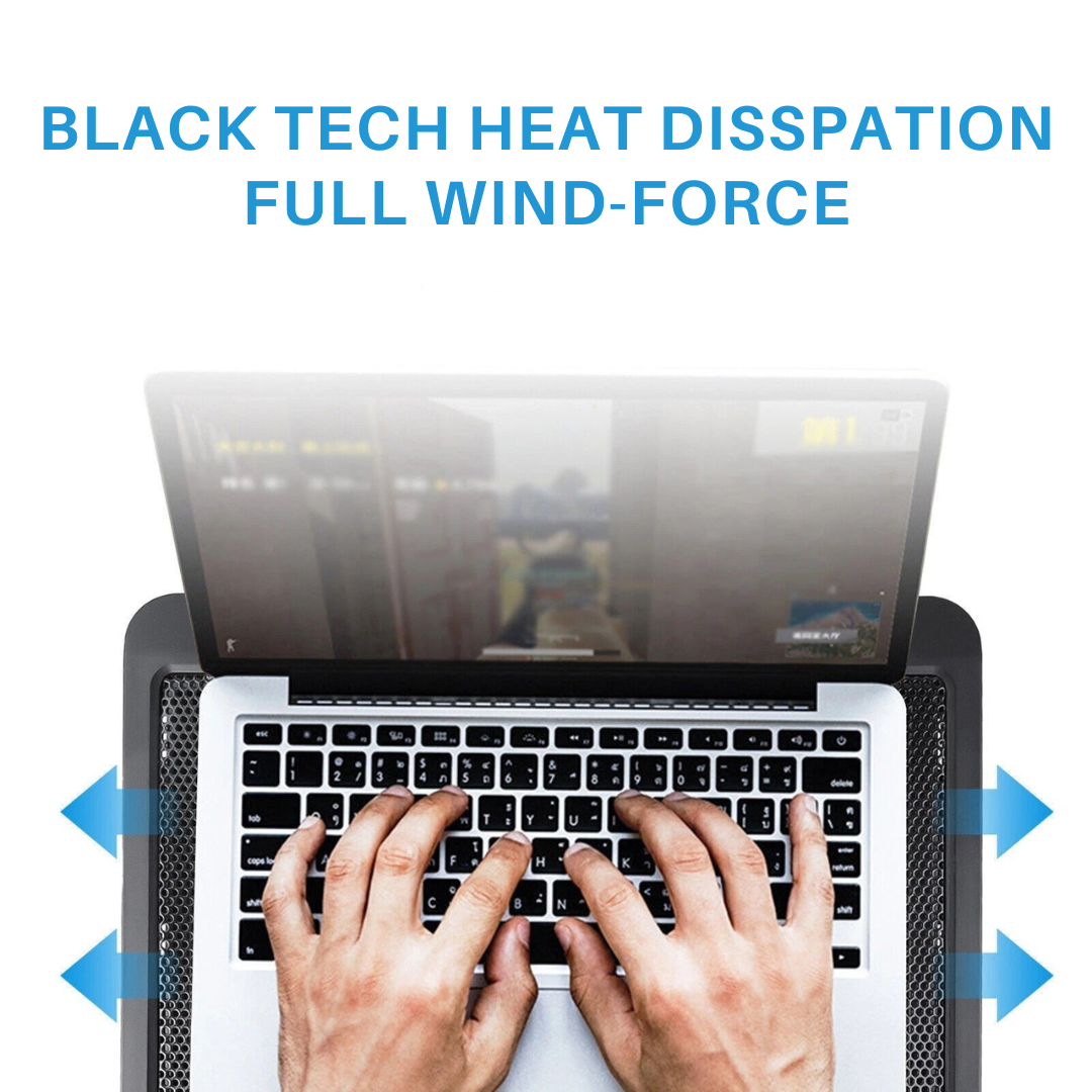 Sollievo 6-Fan Laptop Cooling Pad