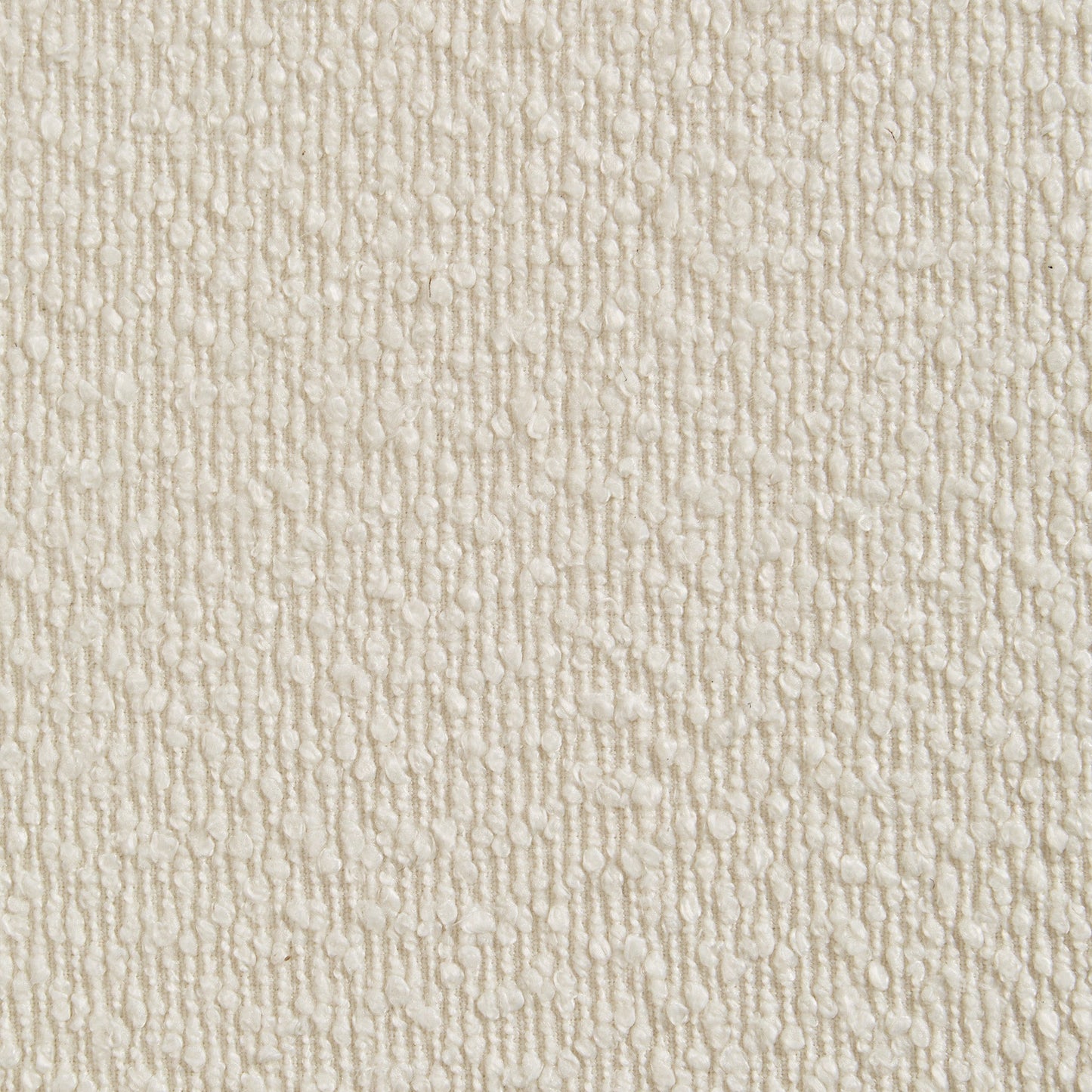 Eureka Ergonomic Close-up of ivory bouclé fabric texture with looped pile on a cream background, showcasing the tactile weave.
