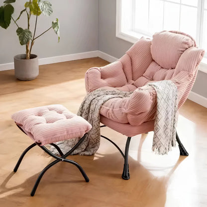 Sollievo Folding Lounge Chair with Ottoman