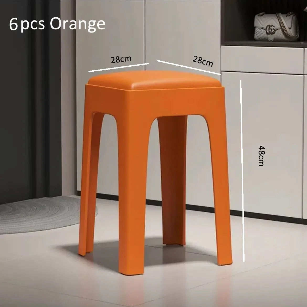 Sollievo Stackable Plastic Dining Chairs