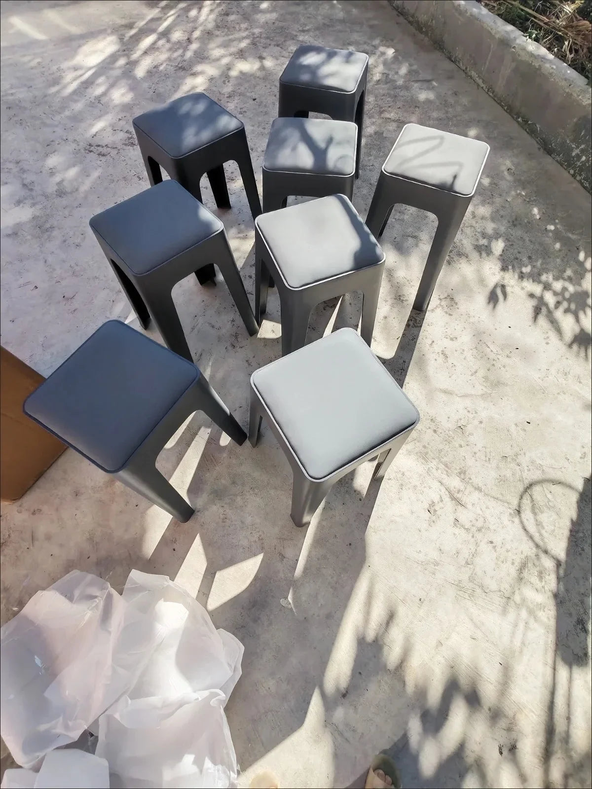 Sollievo Stackable Plastic Dining Chairs