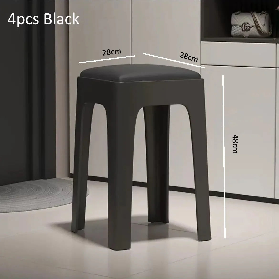 Sollievo Stackable Plastic Dining Chairs