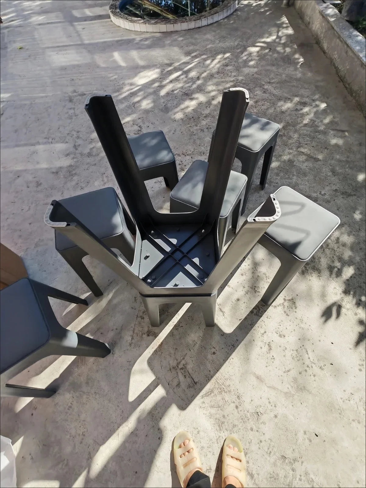 Sollievo Stackable Plastic Dining Chairs