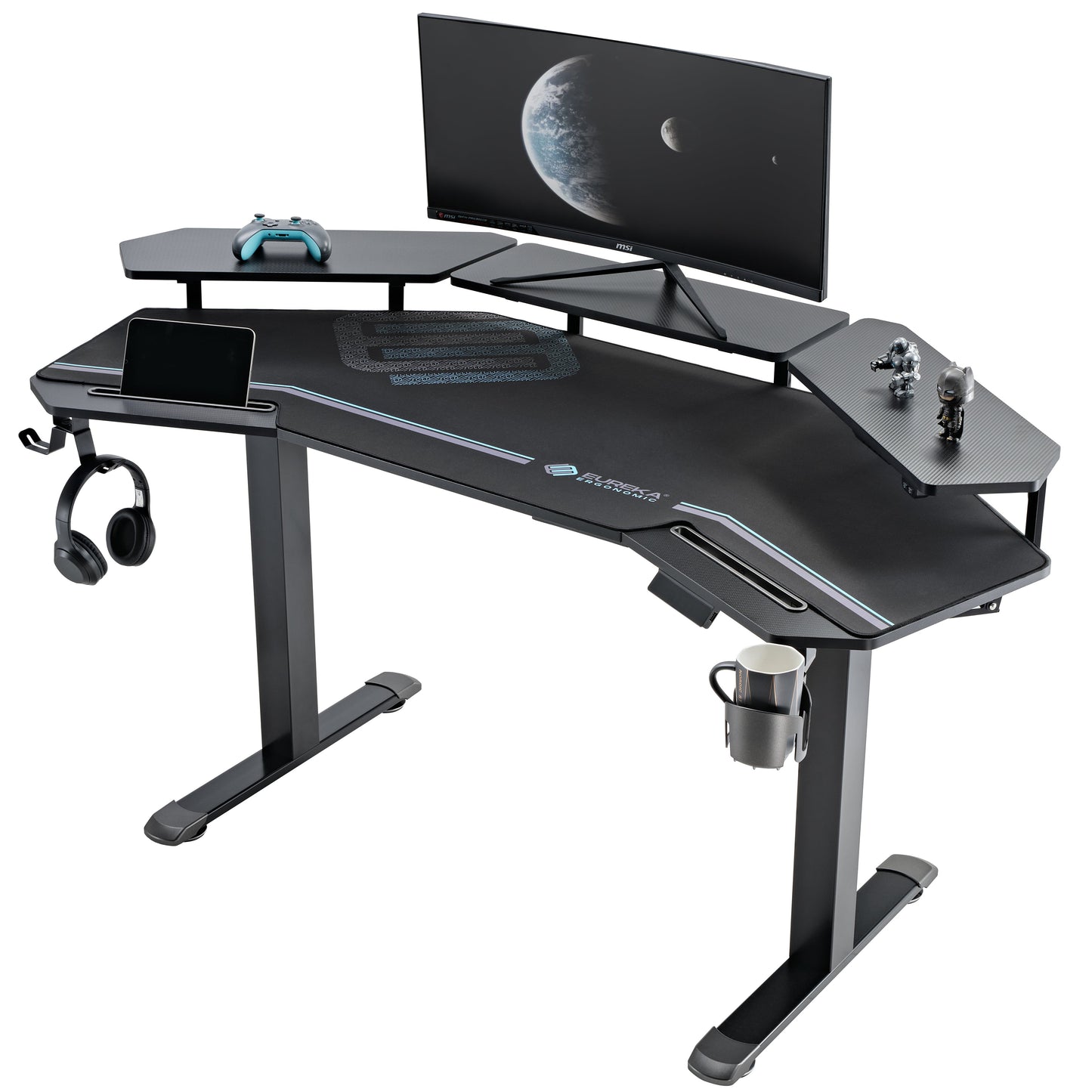 Sollievo Aero Pro Wing-Shaped Standing Desk, 63" x 23"