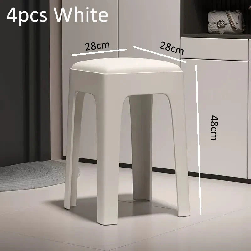 Sollievo Stackable Plastic Dining Chairs