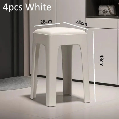 Sollievo Stackable Plastic Dining Chairs