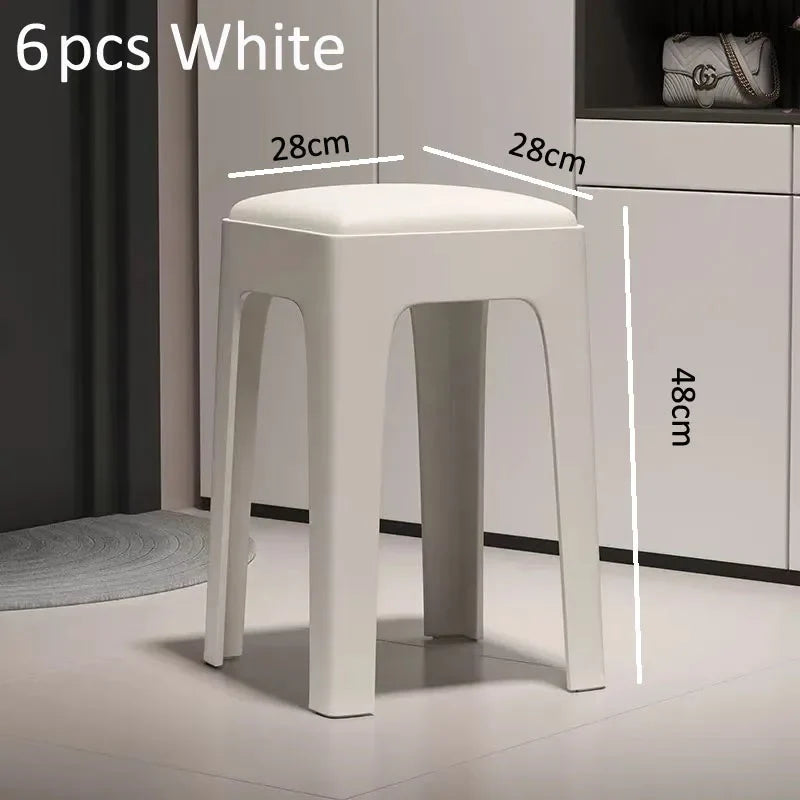 Sollievo Stackable Plastic Dining Chairs
