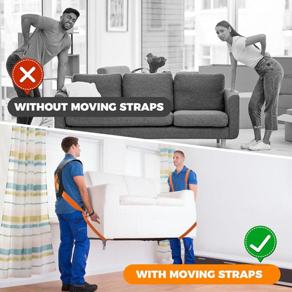 Sollievo Moving Furniture Lifting Straps