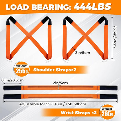 Sollievo Moving Furniture Lifting Straps