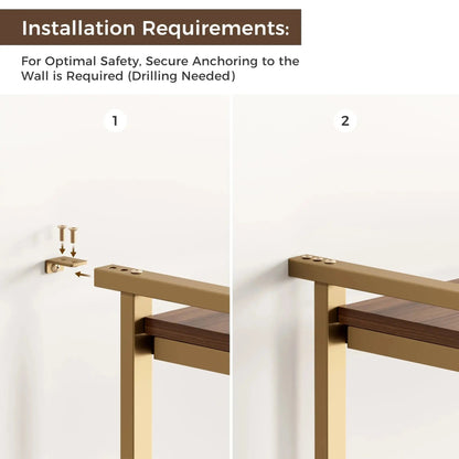 Sonoma Modern Tv Stand Installation: Secure Anchoring to the Wall Required for Safety, Drilling Needed.