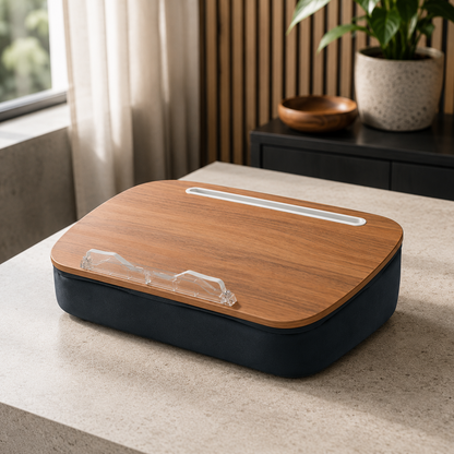 Sollievo Wooden Lap Desk with Cushion