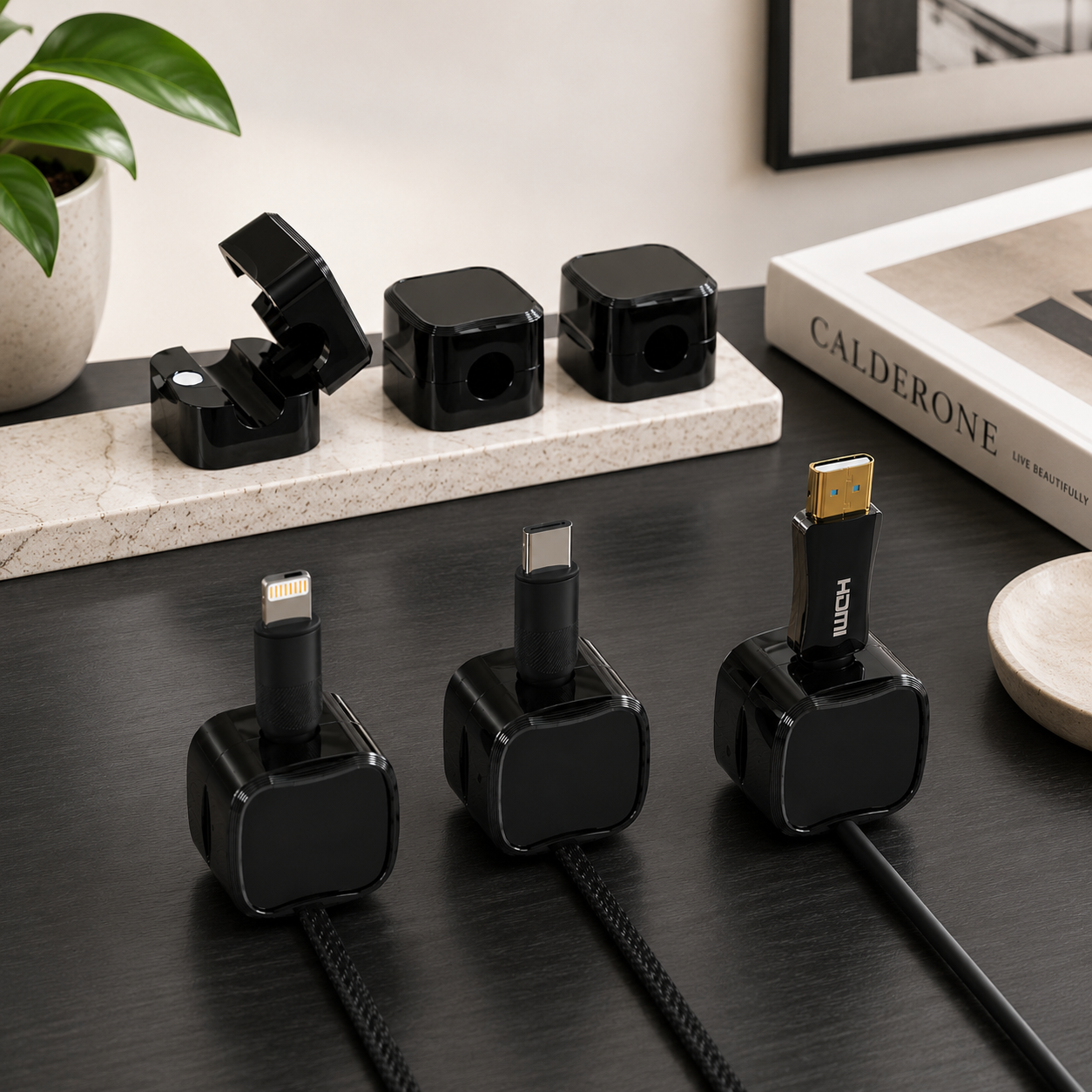 Sollievo Magnetic Cable Clips 6 Pack