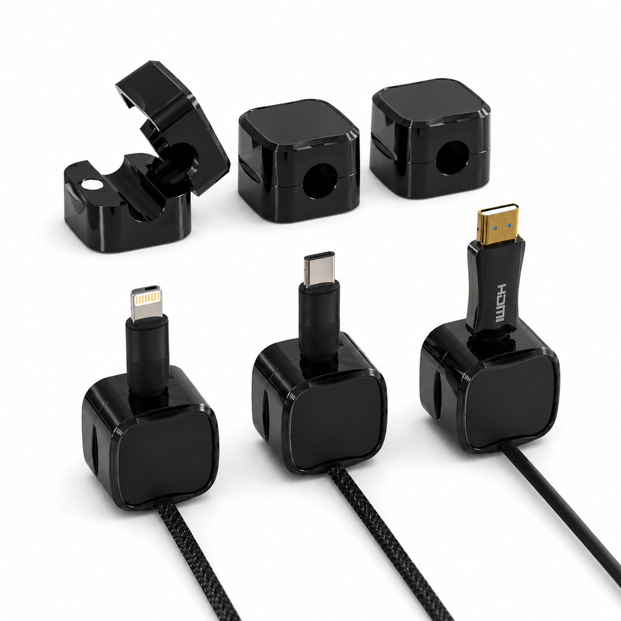 Sollievo Magnetic Cable Clips 6 Pack