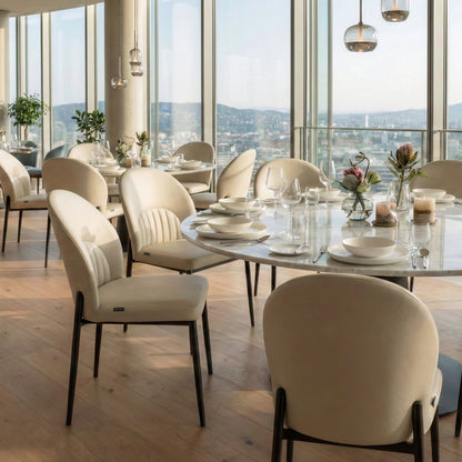 Sollievo Chic Off-White Dining Chairs, Set of 2
