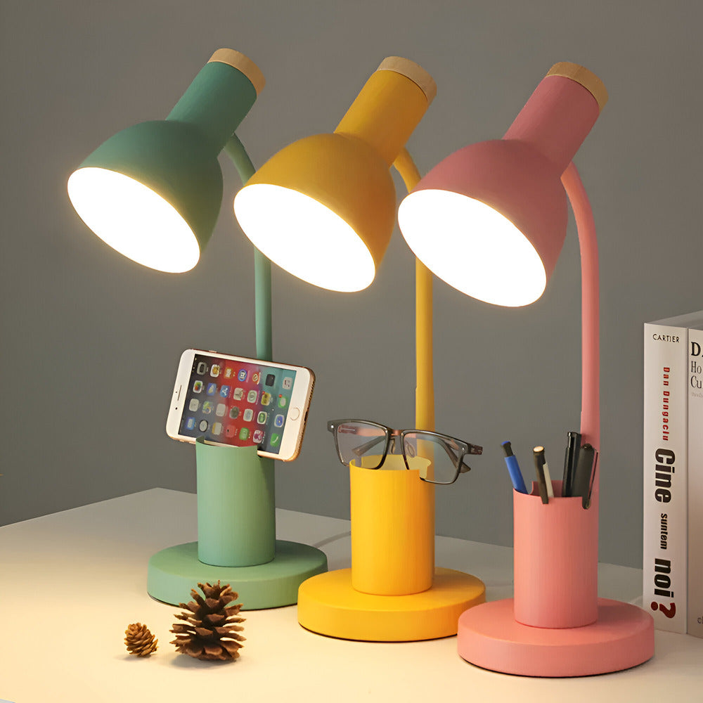 Sollievo Nordic LED Table Lamp with Pen Holder